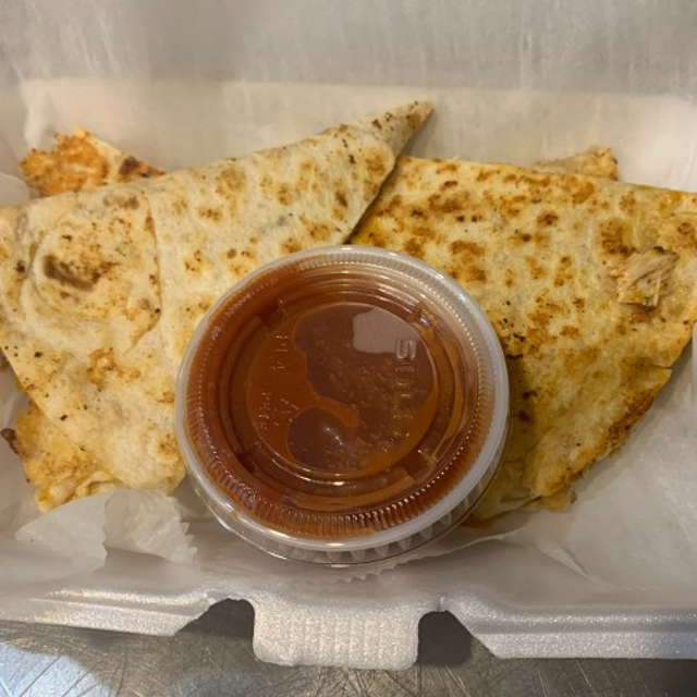 Chicken or Steak Quesadilla.