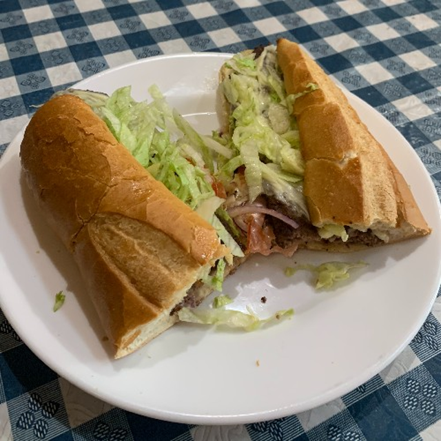 Cheeseburger Grinder.