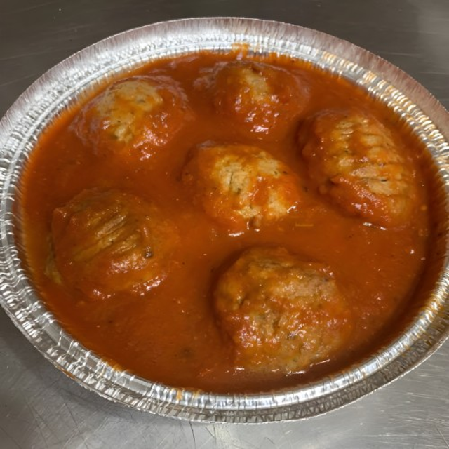 Meatballs in Fresh Marinara Sauce.