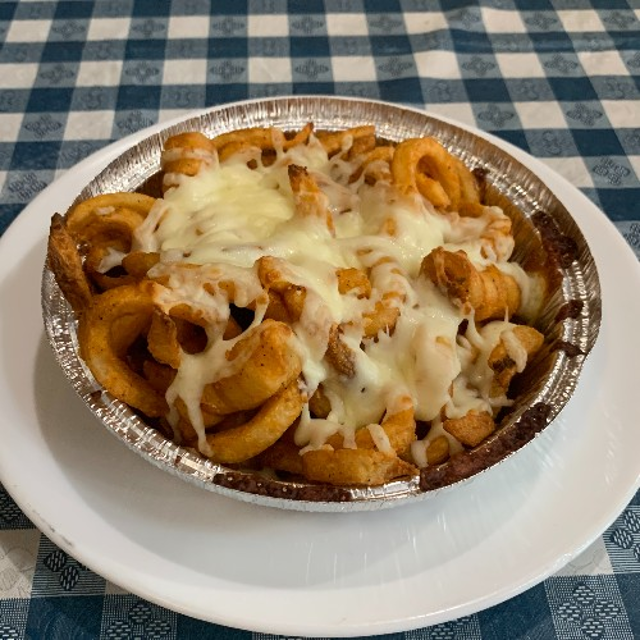 Curly Fries with Cheese.